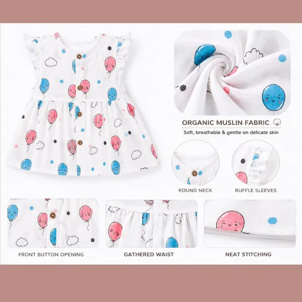 White_Multi_Muslin_Ruffle_Frock_For_Baby_Girls_Pack_Of_2