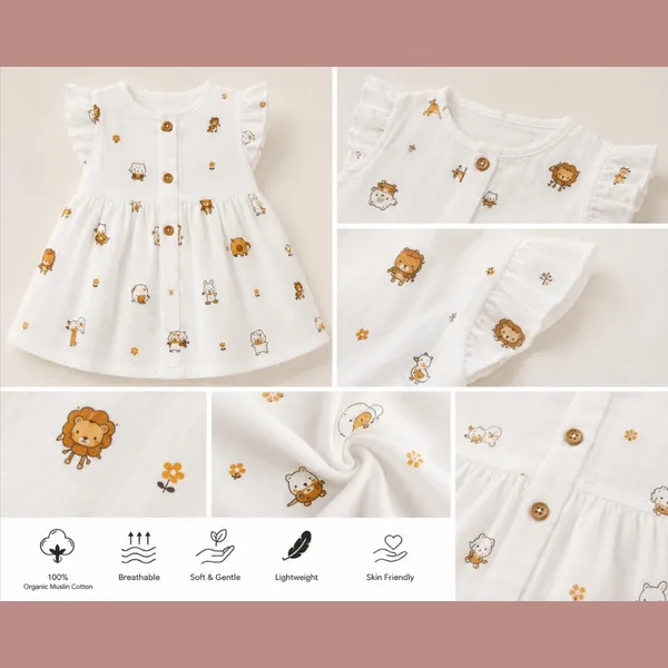 White_Multi_Muslin_Ruffle_Frock_For_Baby_Girls_Pack_Of_2