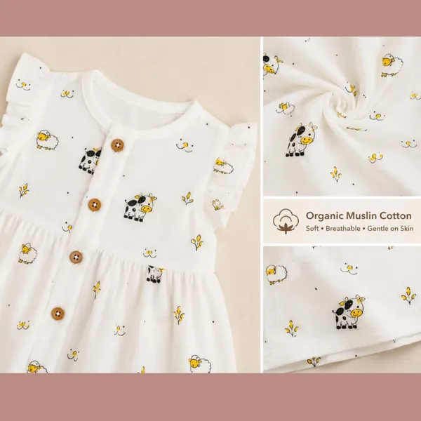 White_Multi_Muslin_Ruffle_Frock_For_Baby_Girls_Pack_Of_2