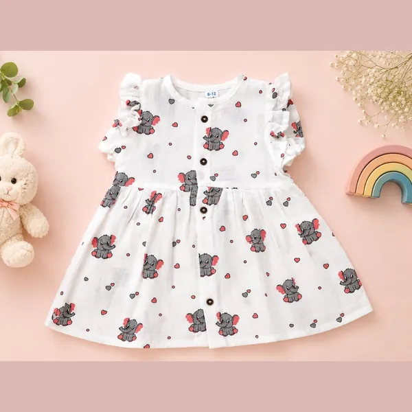 White_Multi_Muslin_Ruffle_Frock_For_Baby_Girls_Pack_Of_2