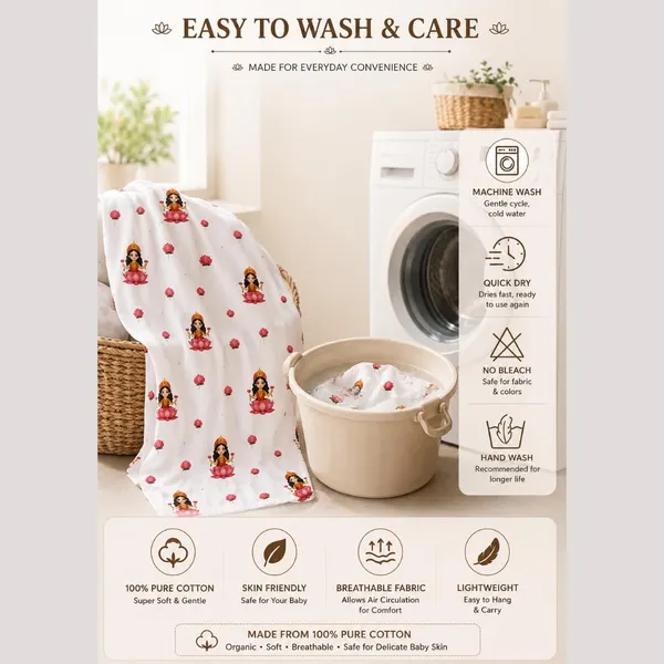 White_Cotton_Printed_Hanging_Cloth_Cradle_For_Unisex_Baby