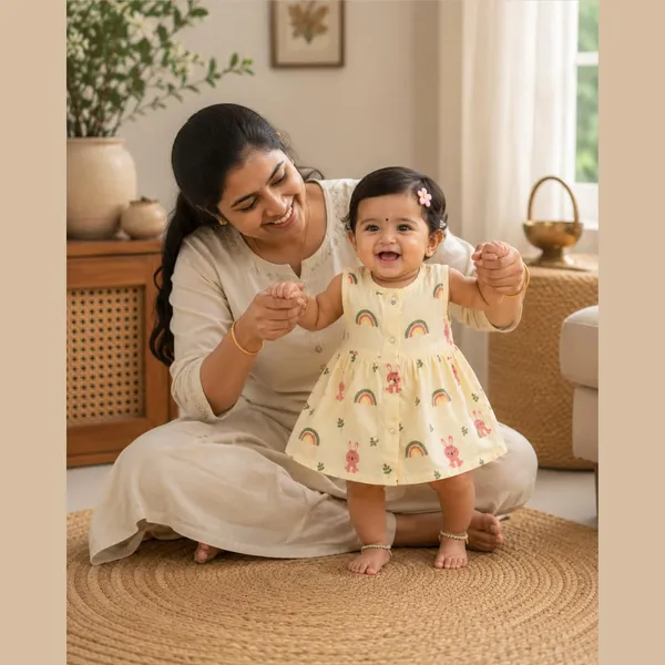 Butter_Yellow_Muslin_Sleeveless_Dress_For_Baby_Girls