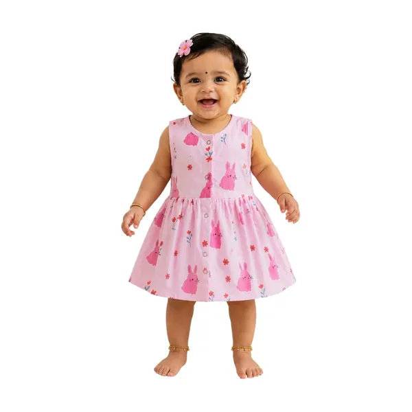 Bunny_Pink_Muslin_Sleeveless_Dress_For_Baby_Girls