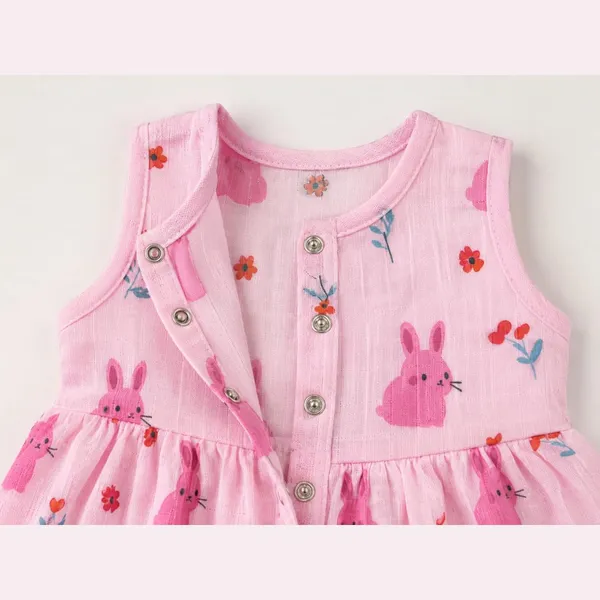 Bunny_Pink_Muslin_Sleeveless_Dress_For_Baby_Girls