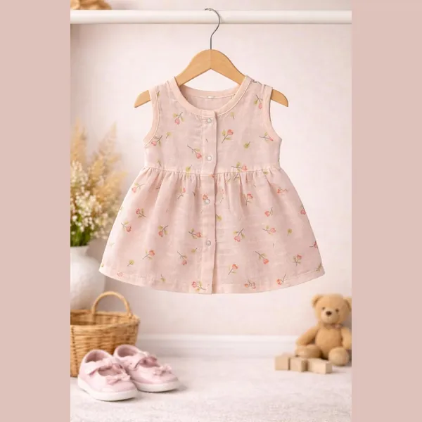 Pink_Muslin_Sleeveless_Dress_For_Baby_Girls