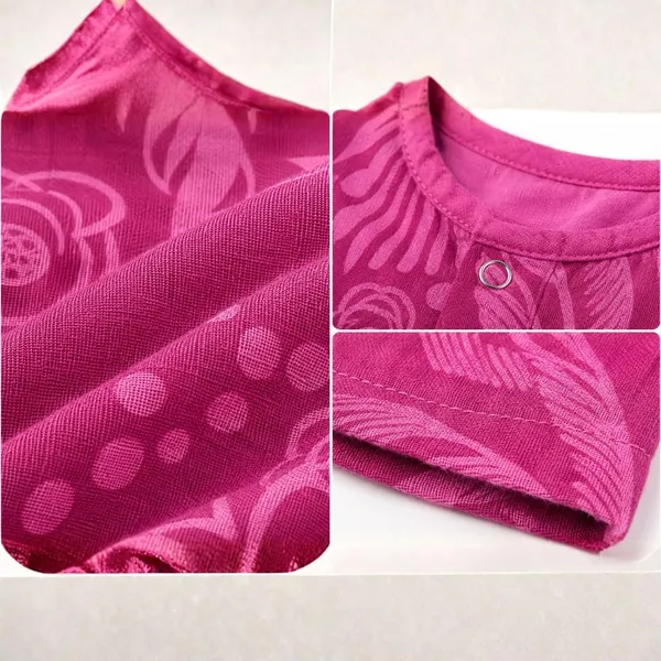Berry_Pink_Muslin_Flutter_Sleeve_Dress_For_Baby_Girls