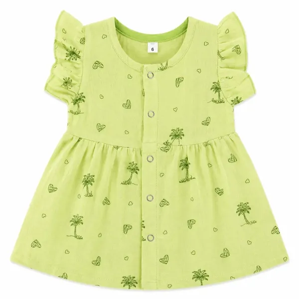 Pistachio_Green_Muslin_Flutter_Sleeve_Dress_For_Baby_Girls