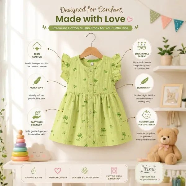 Pistachio_Green_Muslin_Flutter_Sleeve_Dress_For_Baby_Girls