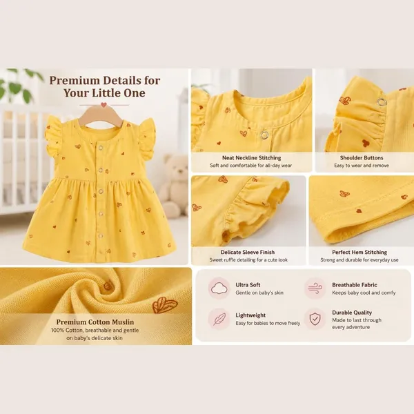 Soft_Yellow_Muslin_Flutter_Sleeve_Dress_For_Baby_Girls