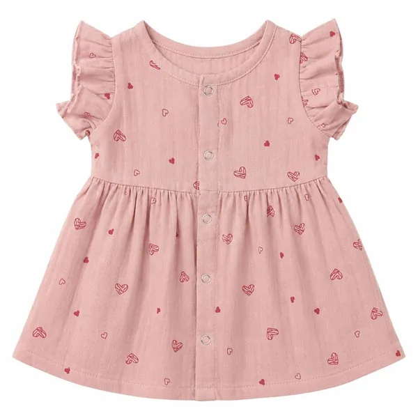 Dusty_Pink_Muslin_Flutter_Sleeve_Dress_For_Baby_Girls