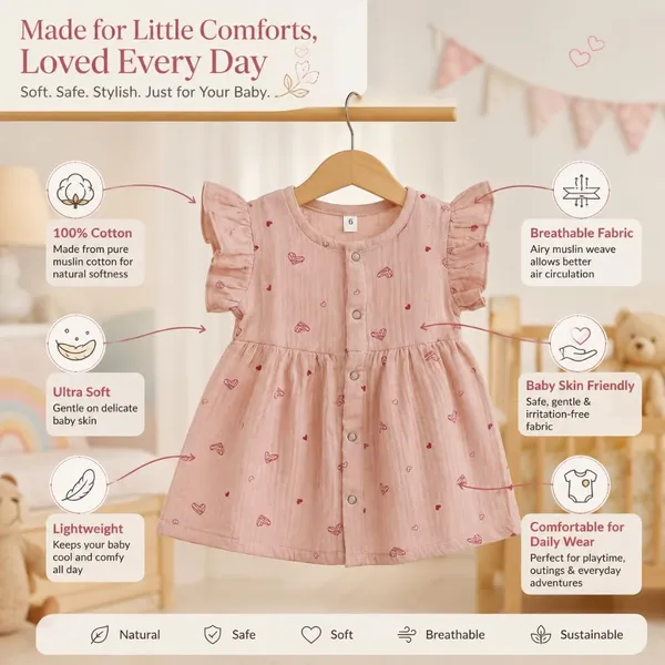 Dusty_Pink_Muslin_Flutter_Sleeve_Dress_For_Baby_Girls