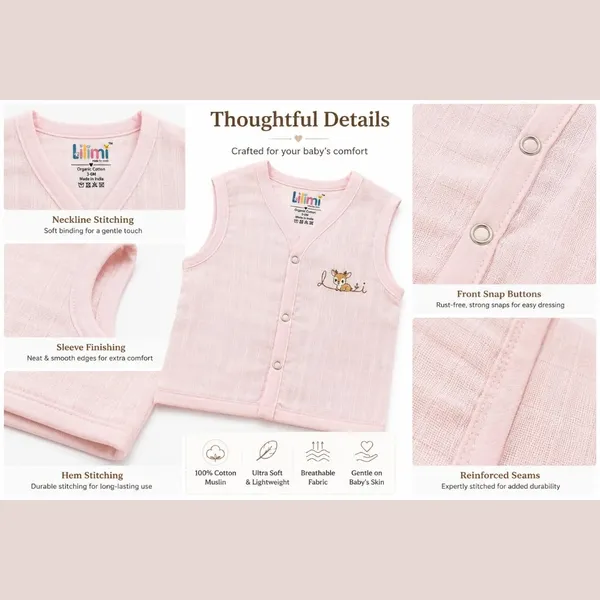Multicolour_Muslin_Sleeveless_Front_Open_Jabla_For_Unisex_Baby_(Pack_Of_3)