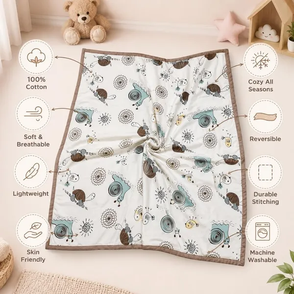 White_Multi_Cotton_Safari_Animal_Print_Dohar_Blanket_For_Kids