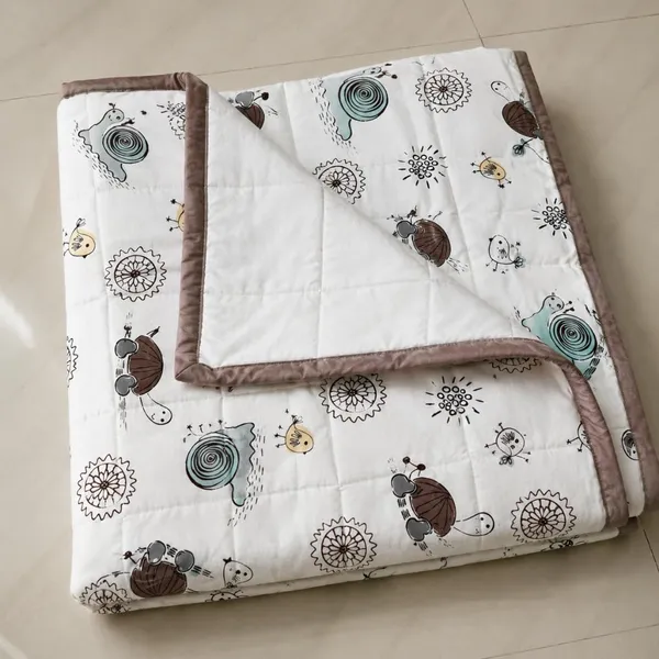 White_Multi_Cotton_Safari_Animal_Print_Dohar_Blanket_For_Kids