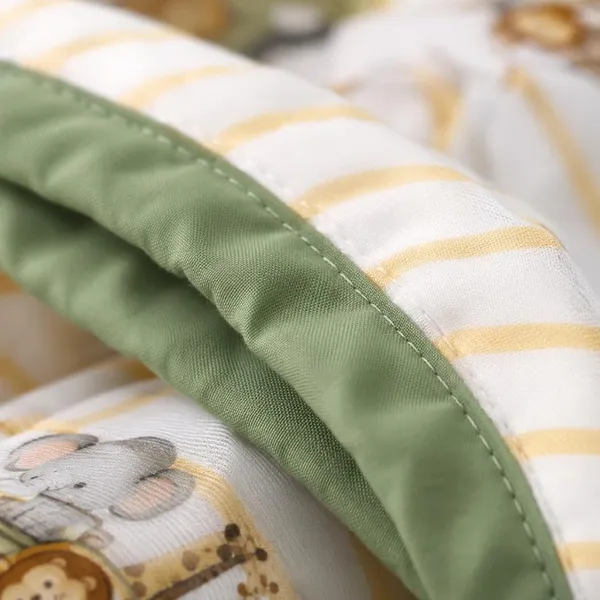 White_Green_Cotton_Safari_Car_Print_Dohar_Blanket_For_Kids
