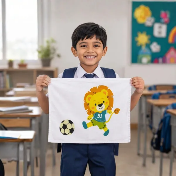 Lilimi_Pack_Of_2_Kids_Lunch_Towels_Soft_Cotton_School_Napkins_For_Boys_Girls_Reusable_Lunch_Box_Cloth_Cute_Print_18_X_14_Inches(Black_Hero_&_Lion)