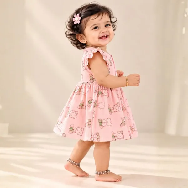 Product_Summary_Lilimi_Toddler_Baby_Girl_Cotton_Muslin_Dress_Breathable_Flutter_Sleeve_Button_Front_Cute_Frocks