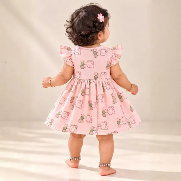 Product_Summary_Lilimi_Toddler_Baby_Girl_Cotton_Muslin_Dress_Breathable_Flutter_Sleeve_Button_Front_Cute_Frocks