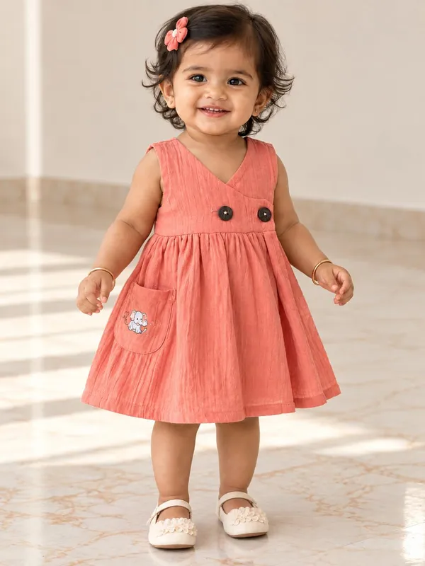 Lilimi_Baby_Girls_Crinkle_Muslin_Frock_Cross_Body_Stlye_Sleeveless