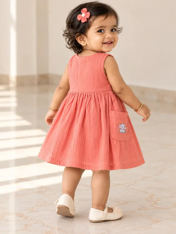 Lilimi_Baby_Girls_Crinkle_Muslin_Frock_Cross_Body_Stlye_Sleeveless