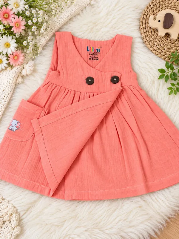Lilimi_Baby_Girls_Crinkle_Muslin_Frock_Cross_Body_Stlye_Sleeveless