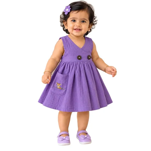 Lilimi_Baby_Girls_Crinkle_Muslin_Frock_Cross_Body_Stlye_Sleeveless