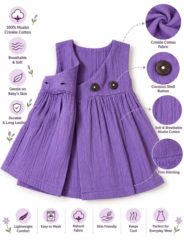 Lilimi_Baby_Girls_Crinkle_Muslin_Frock_Cross_Body_Stlye_Sleeveless