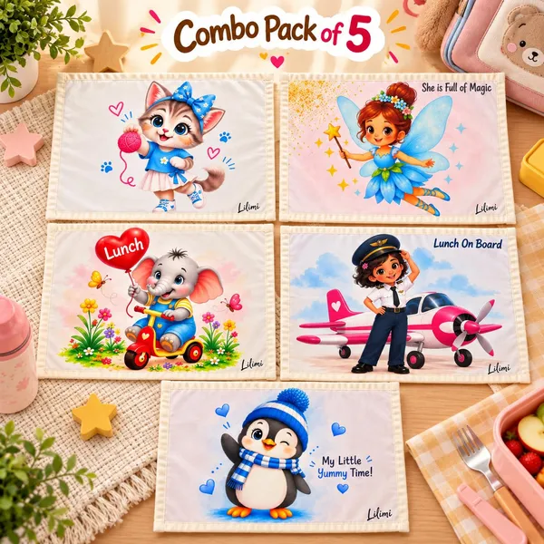 Lilimi_Kidscotton_Towels_Pack_Of_5_18_X_14_Inch_Soft_Absorbent_Hand_Face_Multi_Purpose_Towels_For_School_Travel_Everyday_Use_5_Little_Girls