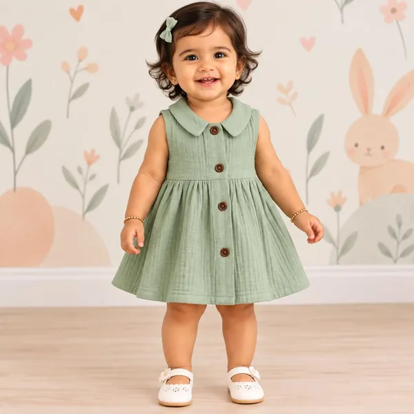 Product_Summary_Lilimi_Baby_Girls_Crinkle_Muslin_Frock_Sleeveless_Peter_Pan_Collar_Dress_With_Soft_Breathable_For_Everyday_Special_Occasions