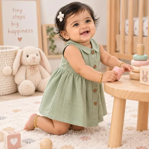 Product_Summary_Lilimi_Baby_Girls_Crinkle_Muslin_Frock_Sleeveless_Peter_Pan_Collar_Dress_With_Soft_Breathable_For_Everyday_Special_Occasions
