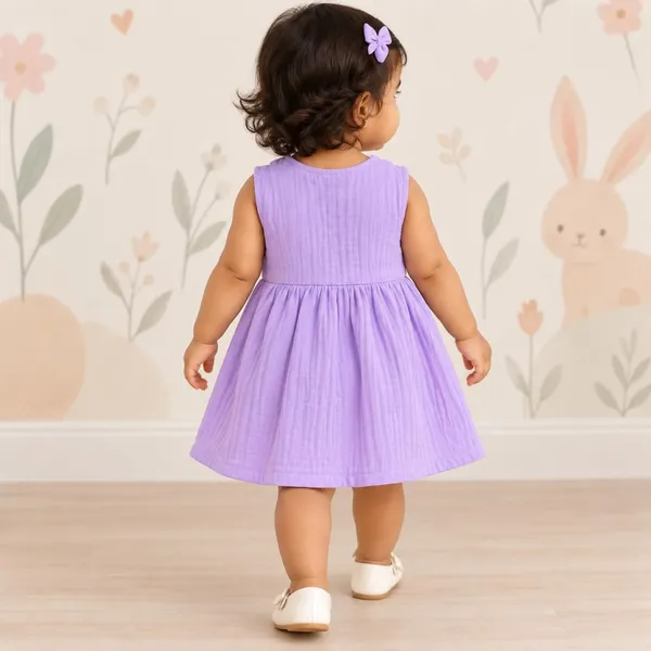 Product_Summary_Lilimi_Baby_Girls_Crinkle_Muslin_Frock_Sleeveless_Peter_Pan_Collar_Dress_With_Soft_Breathable_For_Everyday_Special_Occasions