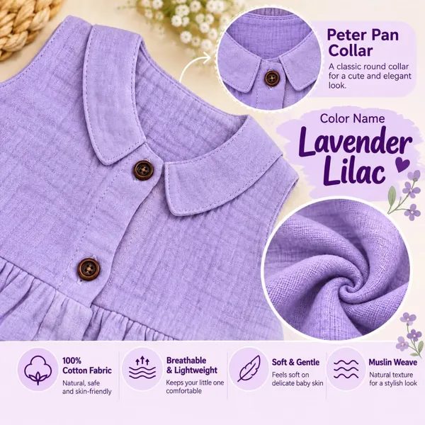 Product_Summary_Lilimi_Baby_Girls_Crinkle_Muslin_Frock_Sleeveless_Peter_Pan_Collar_Dress_With_Soft_Breathable_For_Everyday_Special_Occasions