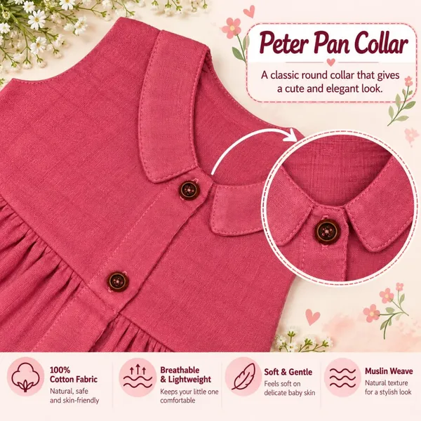 Product_Summary_Lilimi_Baby_Girls_Crinkle_Muslin_Frock_Sleeveless_Peter_Pan_Collar_Dress_With_Soft_Breathable_For_Everyday_Special_Occasions