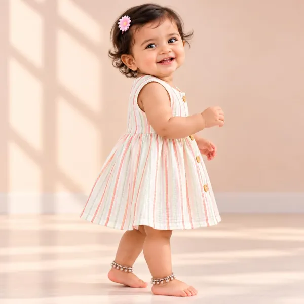Lilimi_Baby_Girl_Cotton_Crinkle_Muslin_Frock_Sleeveless_Striped_Dress