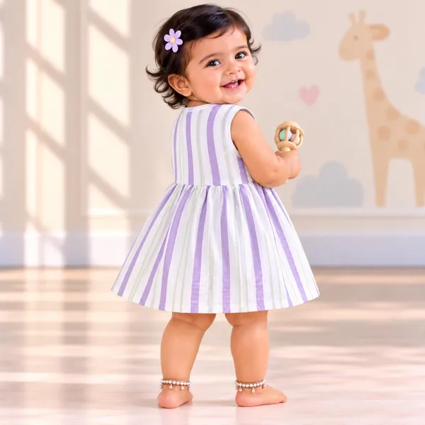 Lilimi_Baby_Girl_Cotton_Crinkle_Muslin_Frock_Sleeveless_Striped_Dress