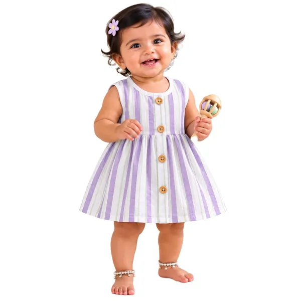 Lilimi_Baby_Girl_Cotton_Crinkle_Muslin_Frock_Sleeveless_Striped_Dress