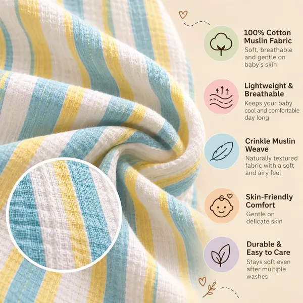 Lilimi_Baby_Girl_Cotton_Crinkle_Muslin_Frock_Sleeveless_Striped_Dress