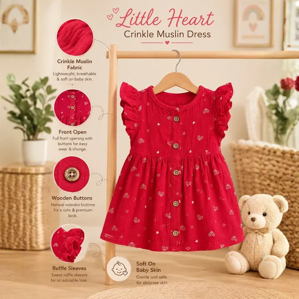 Lilimi_Little_Heart_Ruffle_Sleeve_Crinkle_Muslin_Dress_|_Complimentary_Hair_clip