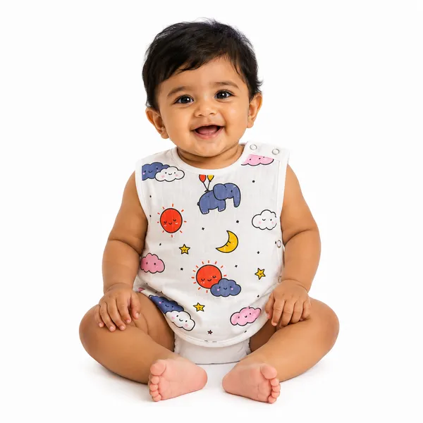 White_Printed_Muslin_Snap_Button_Baby_Jabla_For_Unisex_Baby_-_Pack_of_2