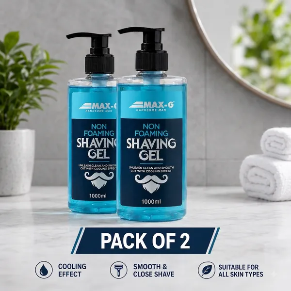 Max-G(_Pack_Of_2)_Non-Foaming_Shaving_Gel_For_Men