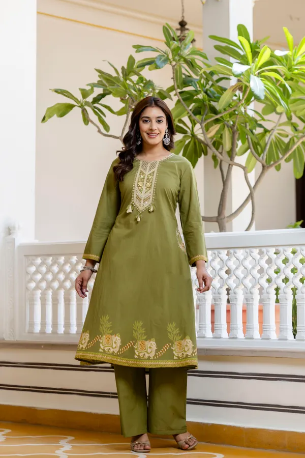 Green_Cotton_Embroidered_Straight_Kurta_Palazzo_Dupatta_Set_For_Women