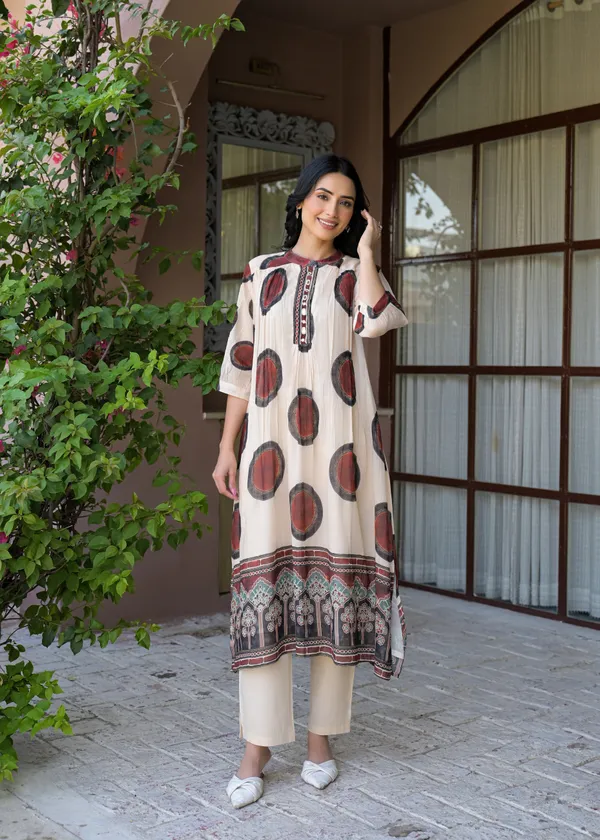 Cream_Cotton_Flared_Anarkali_Kurta_For_Women