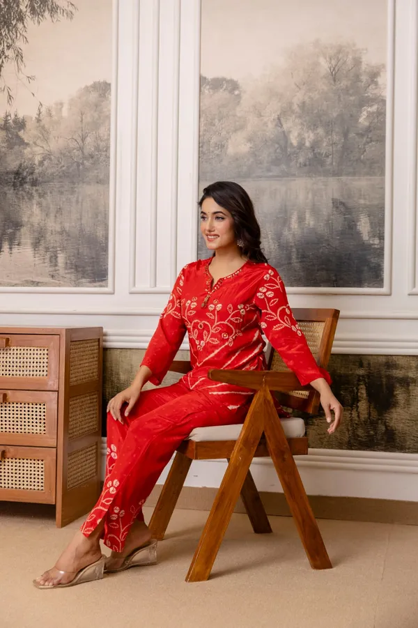 Orange_Crepe_Co_Ord_Set_For_Women