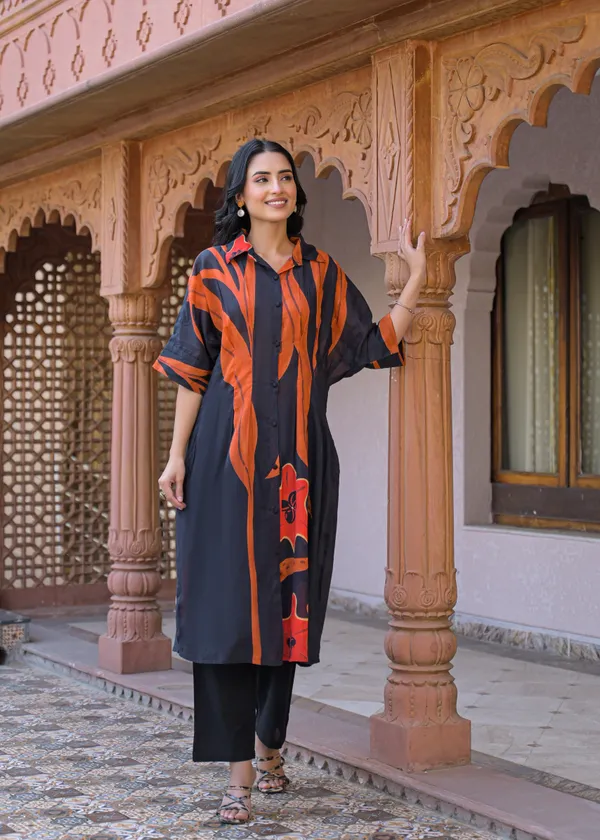 Black_Cotton_Printed_Straight_Kurta_Pant_Set_For_Women