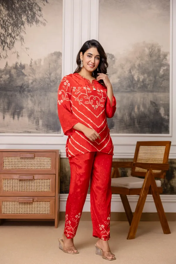 Orange_Crepe_Co_Ord_Set_For_Women