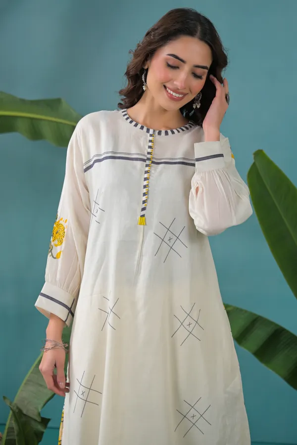 White_Cotton_Printed_Straight_Kurta_Pant_Set_For_Women