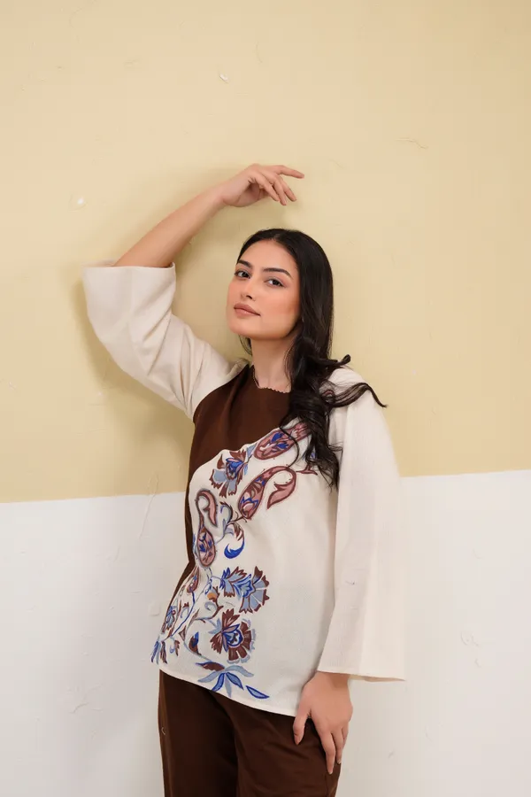 Brown_Cream_Cotton_Printed_Relaxed_Co-Ord_Set_For_Women