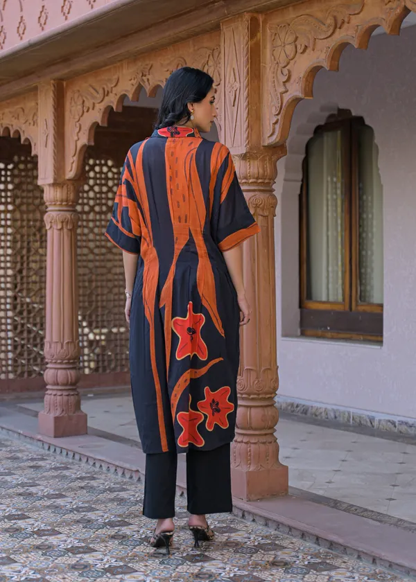 Black_Cotton_Printed_Straight_Kurta_Pant_Set_For_Women