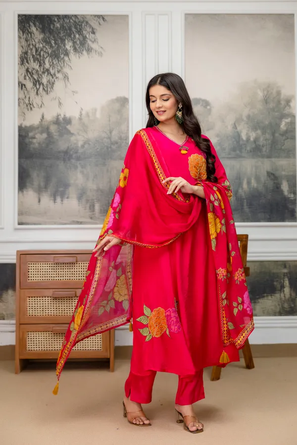 Pink_Crepe_Floral_Embroidered_Kurta_Palazzo_Dupatta_Set_For_Women