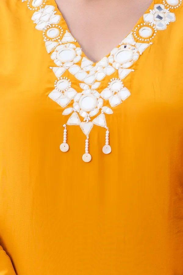 Mustard_Yellow_Crepe_Embroidered_Kurta_Sharara_Set_For_Women